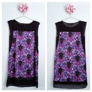 Anthropologie Elliatt Fantasy Floral Kaleidoscope Slip Dress